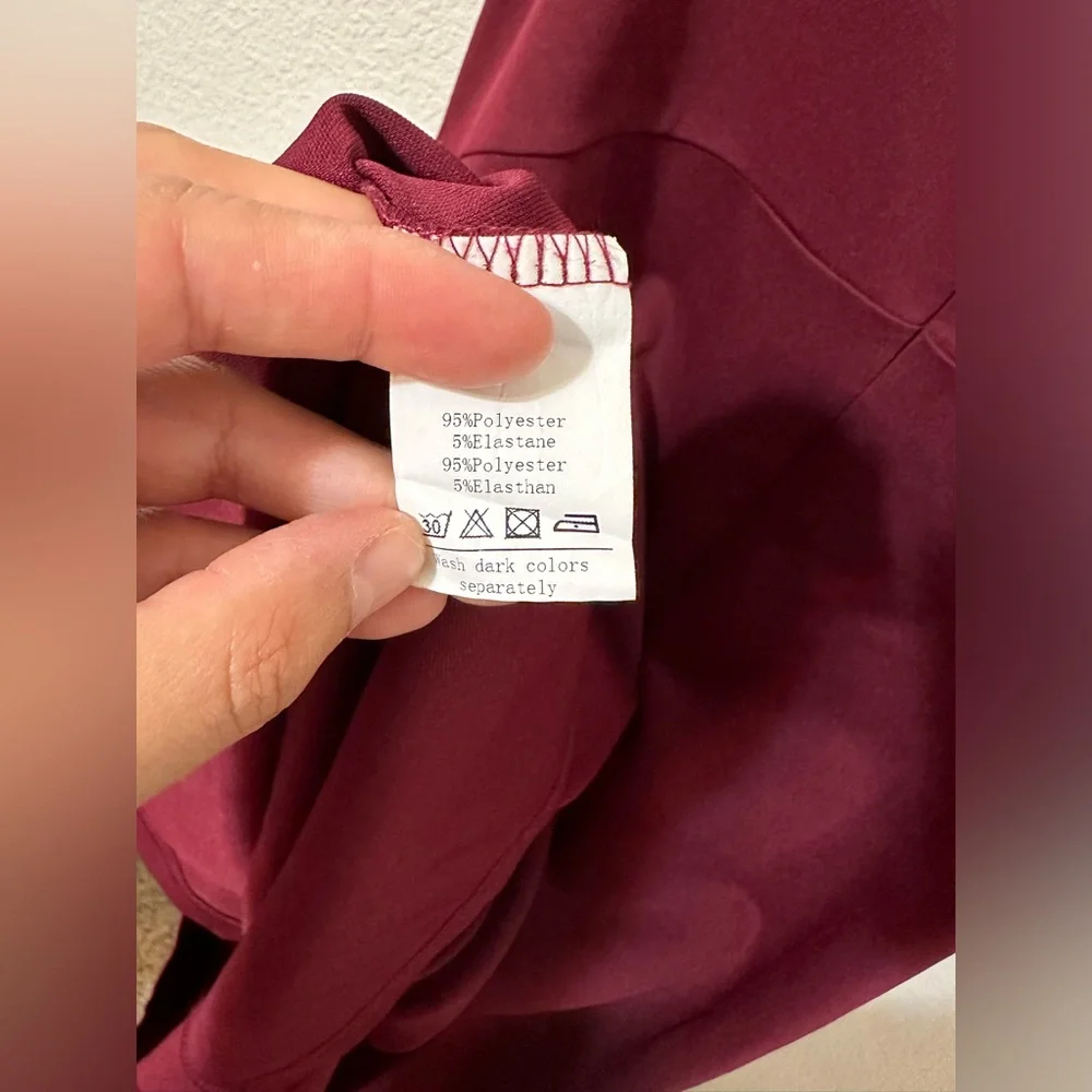 GRACE KARIN Ruched V-Neck Draped Bodycon Double Spaghetti Strap Dress EUC - Picture 10 of 11